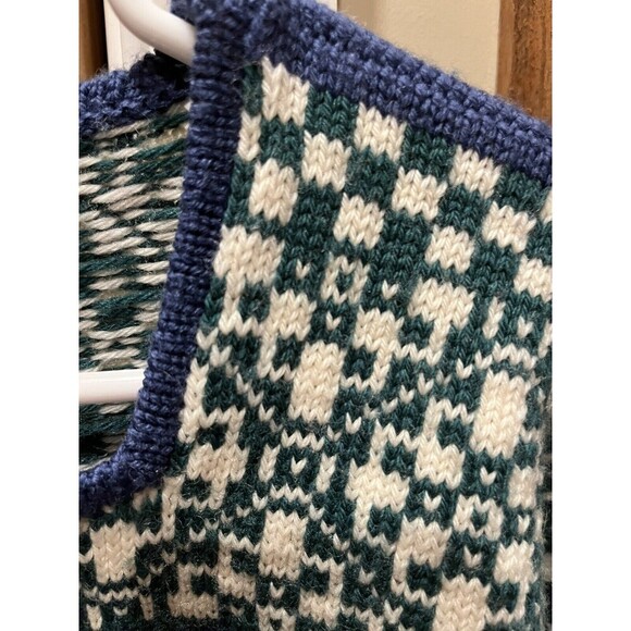 STOWE WOOLENS Vermont Handcrafted 100% Wool Women’s Sweater Large - Picture 6 of 8